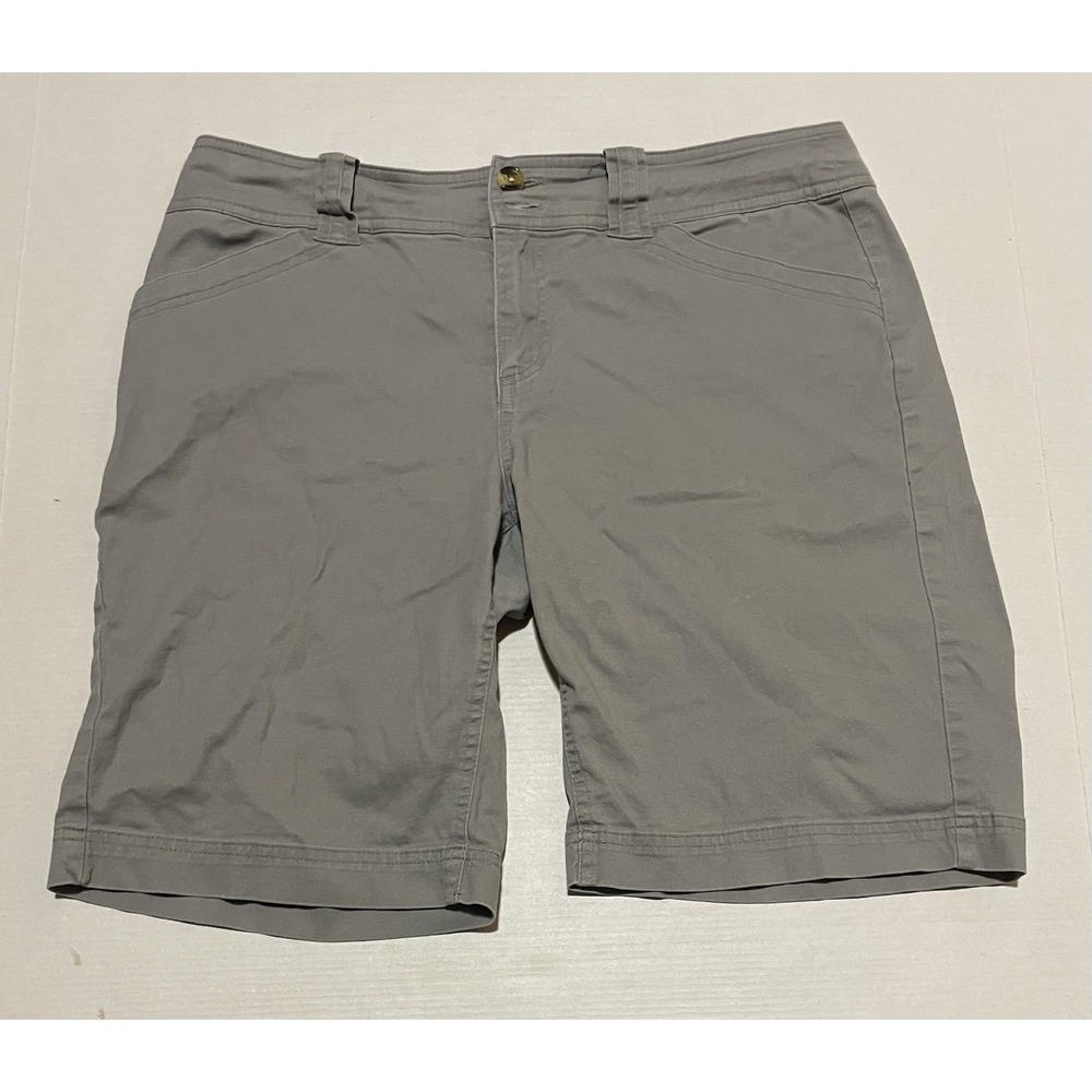 Crazy Shirts Shorts Womens Size 8 X 9.5 Khaki Gray Outdoors Chino